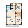 産交バス（熊本市）/保田窪三丁目 徒歩3分 3階 築7年 2LDKの間取り