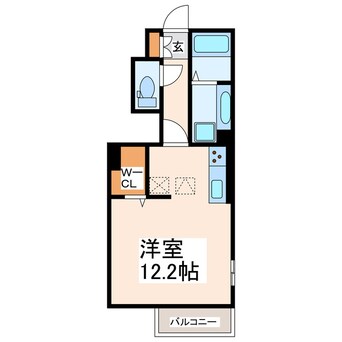 間取図 産交バス（熊本市）/下南部入口 徒歩6分 1階 築2年