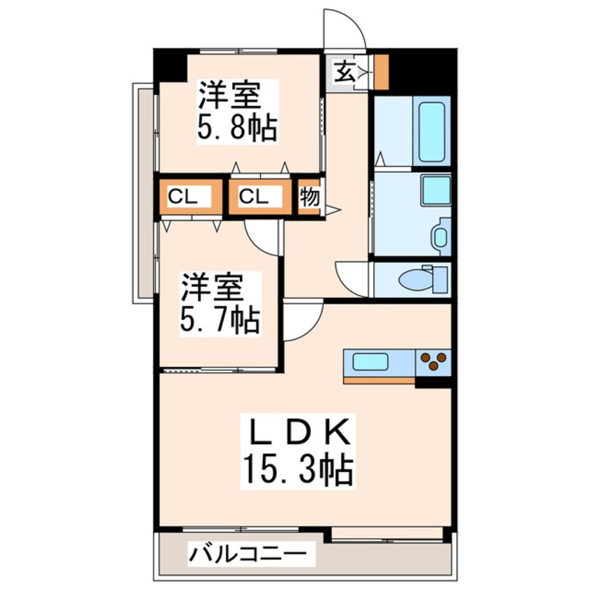 間取図 フリューション上南部壱番館