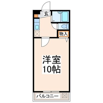 間取図 熊本市営バス/油称 徒歩1分 2階 築27年