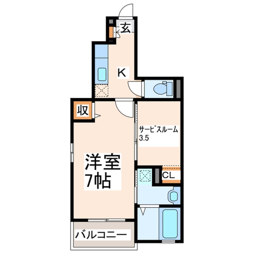 間取図 産交バス（熊本市）/託麻台入口 徒歩6分 1階 築11年