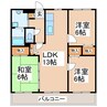 産交バス（熊本市周辺）/小山 徒歩5分 3階 築23年 3LDKの間取り