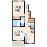 グランツ長嶺 1LDKの間取り
