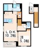 産交バス（熊本市）/合歓の平 徒歩1分 2階 築5年 1LDKの間取り