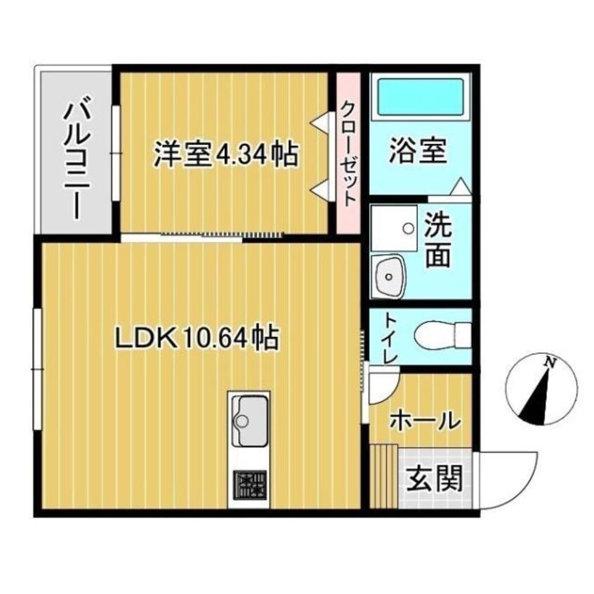 間取図 産交バス（熊本市）/今村入口 徒歩3分 1階 築1年