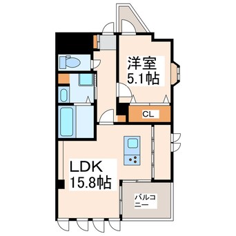間取図 産交バス（熊本市）/小山団地 徒歩3分 5階 築7年