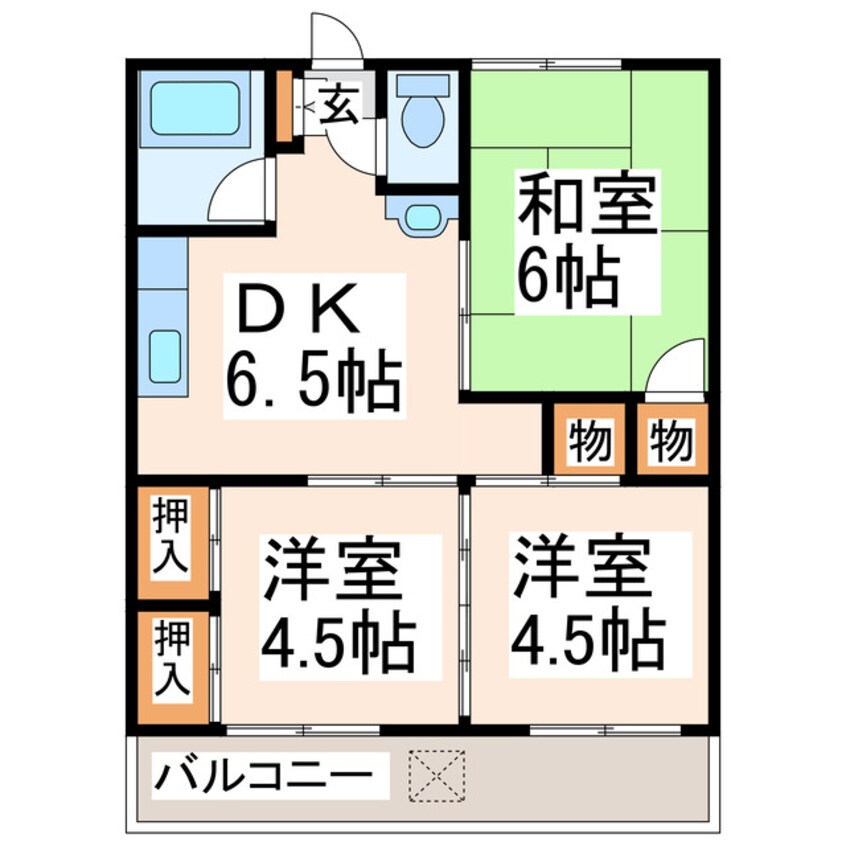 間取図 団四郎ハイツ