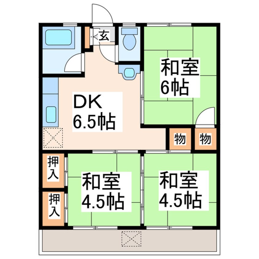 間取図 団四郎ハイツ