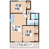 熊本都市バス（熊本市）/託麻南 徒歩4分 2階 築30年 2LDKの間取り