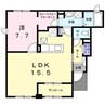 産交バス（熊本市）/長嶺 徒歩6分 1階 築5年 1LDKの間取り