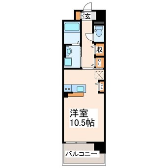 間取図 熊本都市バス（熊本市）/西小峯 徒歩1分 6階 築10年