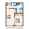 産交バス（熊本市）/新南部 徒歩2分 1階 築23年 1LDKの間取り