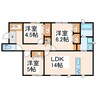 産交バス（熊本市）/長嶺四ツ角 徒歩9分 1階 1年未満 3LDKの間取り