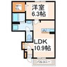 産交バス（熊本市）/府内古閑 徒歩3分 1階 1年未満 1LDKの間取り