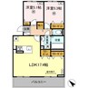 産交バス（熊本市）/八反田 徒歩6分 3階 1年未満 2LDKの間取り