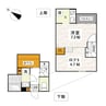 熊本市電Ａ系統<熊本市交通局>/健軍町駅 徒歩17分 1階 1年未満 1Kの間取り