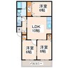 ユーキハイム帯山 3LDKの間取り
