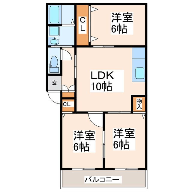 間取り図 ユーキハイム帯山