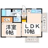 熊本市営バス/南町 徒歩2分 2階 築23年 1LDKの間取り