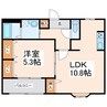 熊本市営バス/託麻南小学校前 徒歩1分 2-3階 築22年 1LDKの間取り