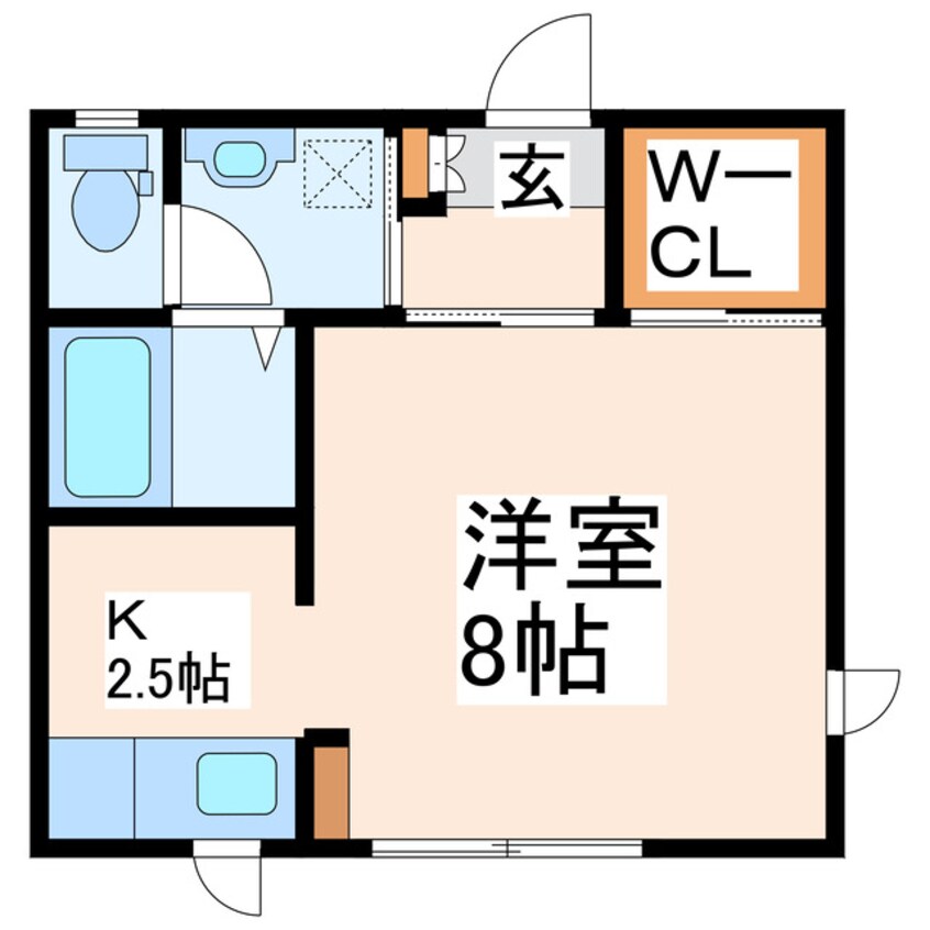 間取図 熊本バス（熊本市）/秋津入口(県通) 徒歩2分 1階 築18年