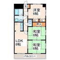 プレステージ若葉の間取図