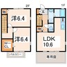 産交バス（熊本市）/北花立・県畜産会館前 徒歩5分 1-2階 築12年 2LDKの間取り