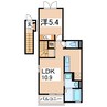熊本市営バス/水源町 徒歩3分 2階 築11年 1LDKの間取り