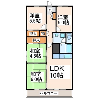 間取図 トーカンマンション健軍東壱番館