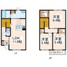 熊本都市バス（熊本市）/セイラタウン北 徒歩3分 1階 築8年 3LDKの間取り