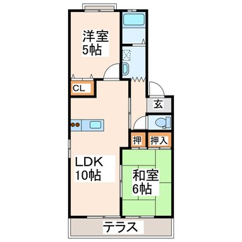 間取図 モンパルク上南部