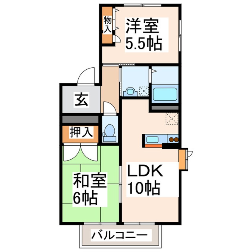 間取図 ディアス北門前