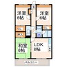 ウッズヒル 3LDKの間取り