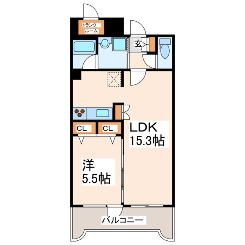 間取図 ムライチマンション熊高東