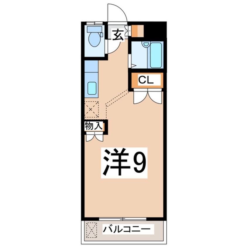 間取図 メイン水前寺Ｂ