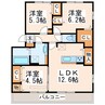 産交バス（熊本市）/福祉センターグラウンド前･小峯 徒歩3分 2階 築8年 3LDKの間取り