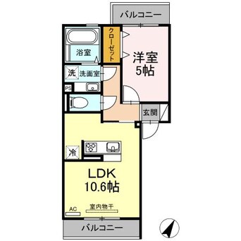 間取図 産交バス（熊本市）/戸島入口 徒歩3分 2階 築4年