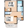 グレイスコート六番館 1LDKの間取り
