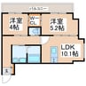 熊本市電Ａ系統<熊本市交通局>/神水交差点駅 徒歩11分 2階 築浅 2LDKの間取り