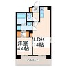 熊本バス/上の門 徒歩2分 10階 築16年 1LDKの間取り