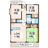 産交バス（熊本市）/小山上 徒歩3分 3階 築21年 3LDKの間取り