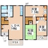 産交バス（熊本市周辺）/東八反田 徒歩5分 1-2階 築29年 3LDKの間取り