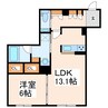 グランドパレス田迎小前 1LDKの間取り