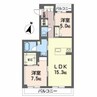 熊本市電Ａ系統<熊本市交通局>/健軍校前駅 徒歩5分 3階 1年未満 2LDKの間取り