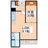 REGALEST新大江 1LDKの間取り