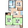 帯山ビル 3DKの間取り
