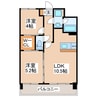 ヒルクレスト水前寺 2LDKの間取り