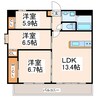 ヒルクレスト水前寺 3LDKの間取り