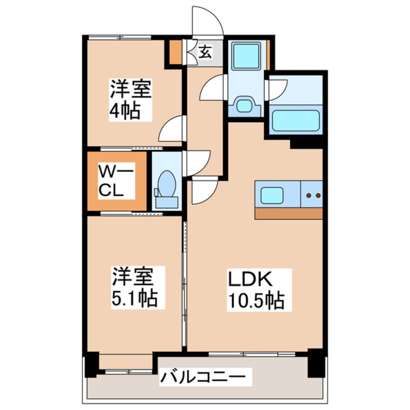 間取図 ヒルクレスト水前寺