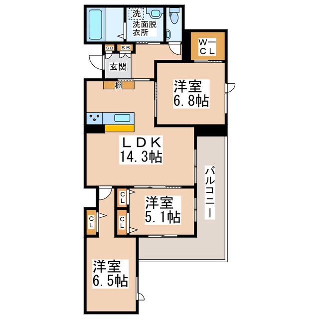 間取り図 ムライチ・ガーデンテラス